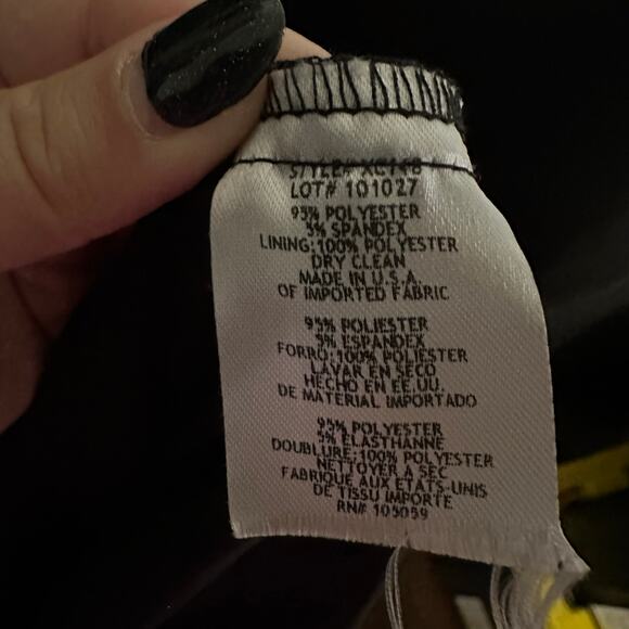 X by Xscape Women's Black Strapless Dress Size 14 - Picture 5 of 5